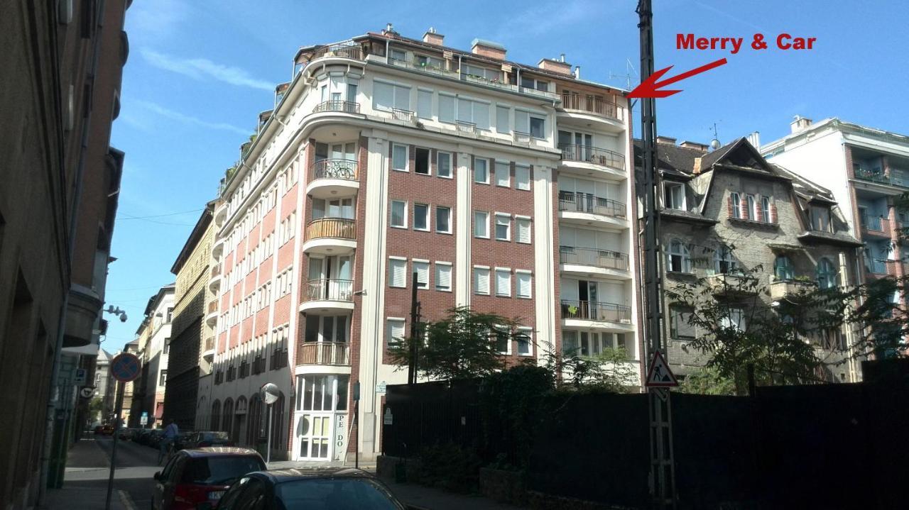 Merry&Car - Huge Balcony + Living Room + 2Br Budapest Exteriör bild