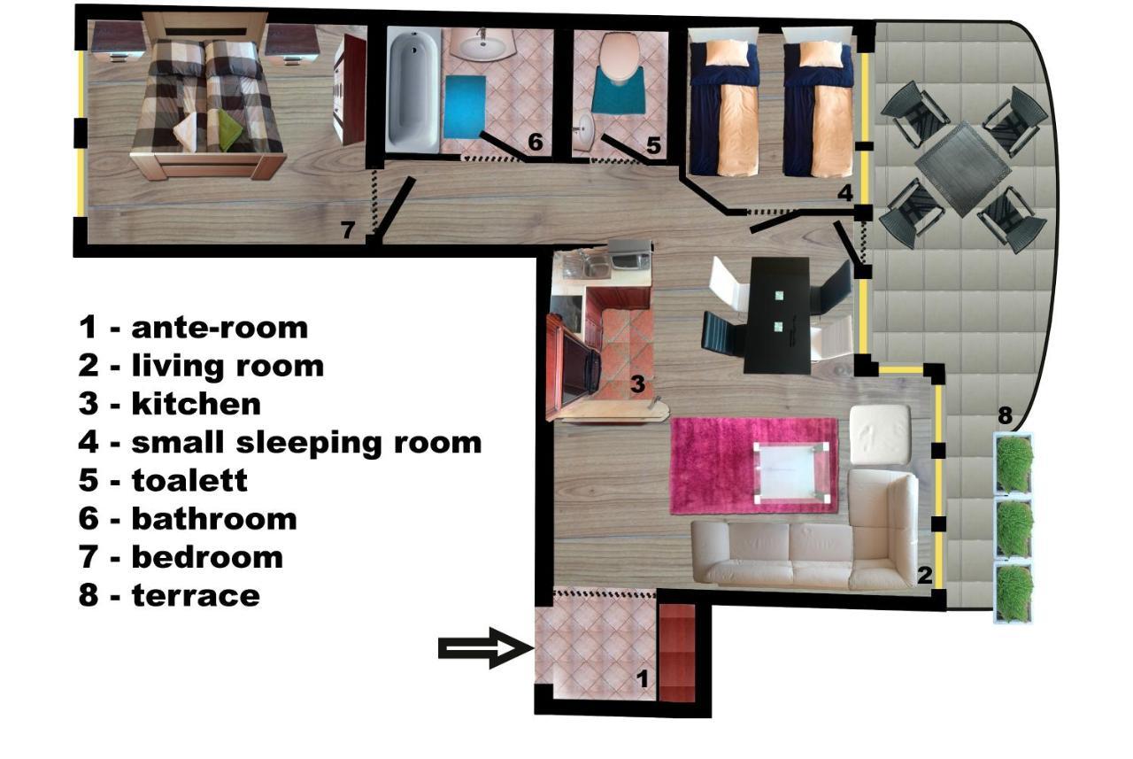 Merry&Car - Huge Balcony + Living Room + 2Br Budapest Exteriör bild